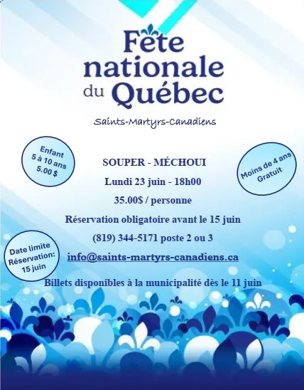 Détails fête st-jean 2025